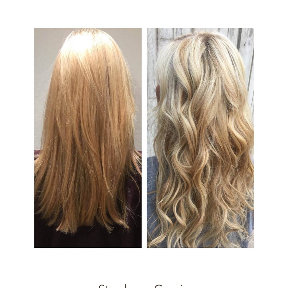 Klix hair extensions blonde